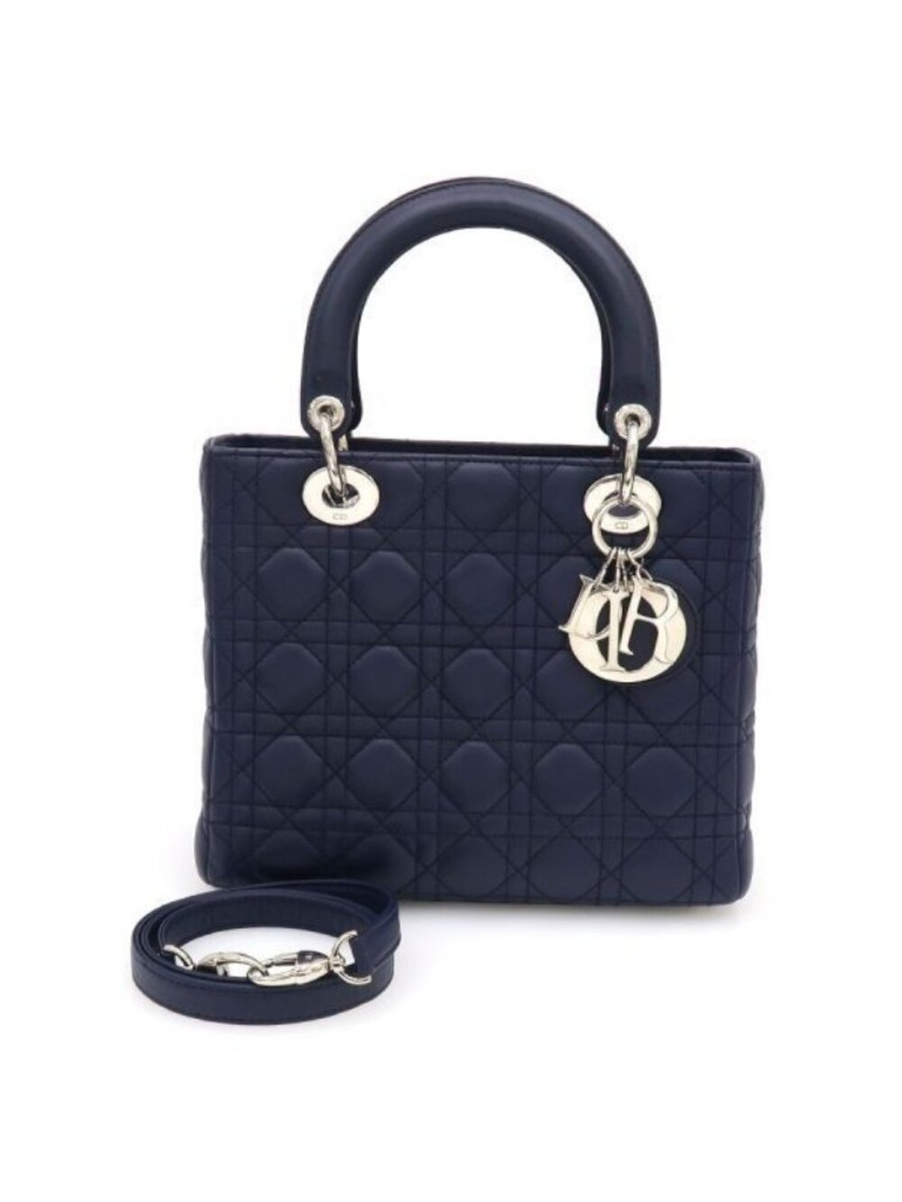 Dior Lady Dior Bag Handbag Navy